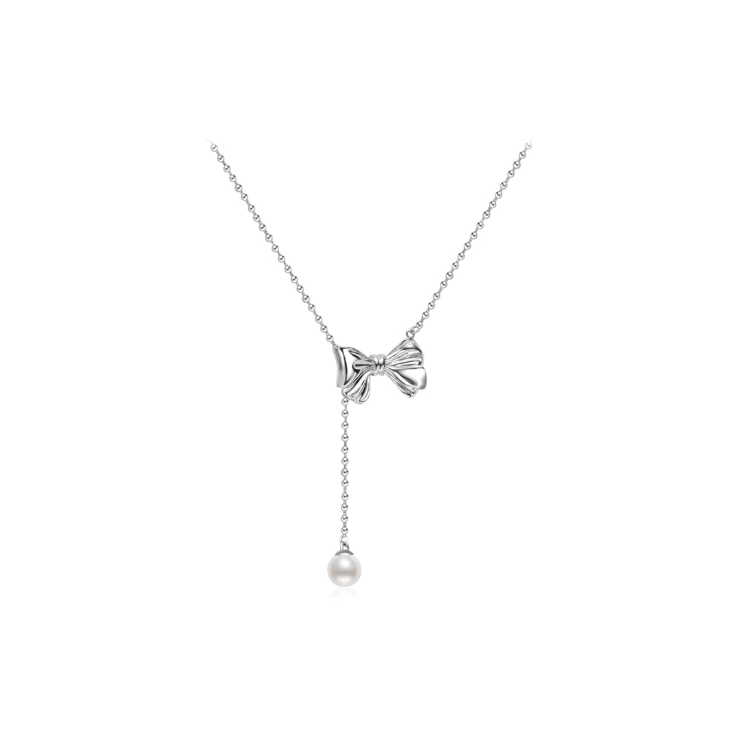 Freshwater Pearl Necklace WN00768 | RIBBON - PEARLY LUSTRE