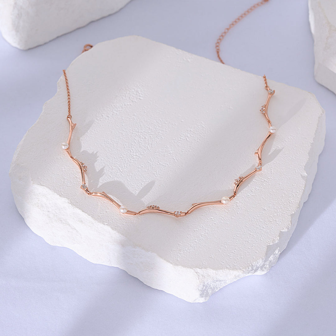 Top Grade Freshwater Pearl Necklace WN00773 | ROSE