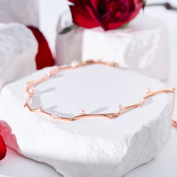 Top Grade Freshwater Pearl Necklace WN00773 | ROSE