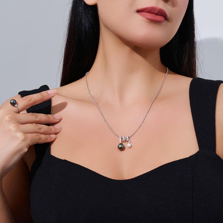 Top Lustre Tahitian Pearl Necklace WN00775 - PEARLY LUSTRE