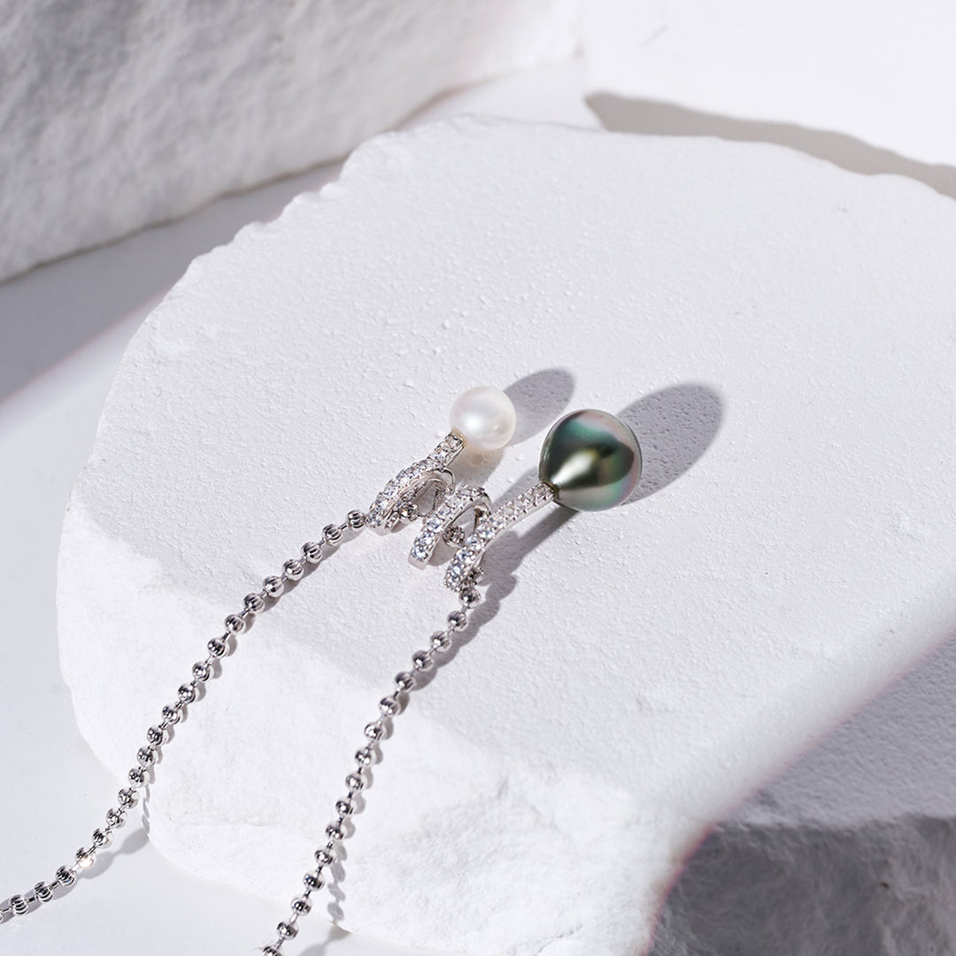Top Lustre Tahitian Pearl Necklace WN00775 - PEARLY LUSTRE