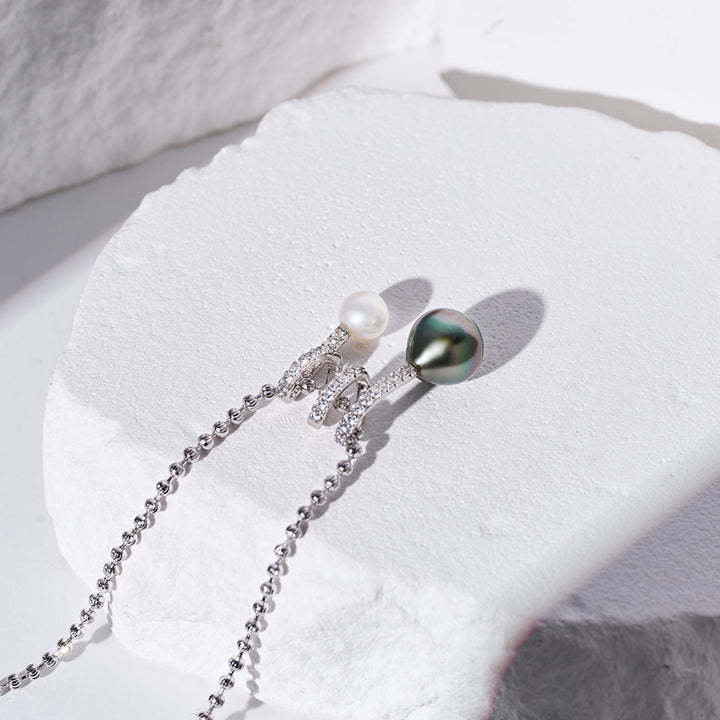 Top Lustre Tahitian Pearl Necklace WN00775 - PEARLY LUSTRE