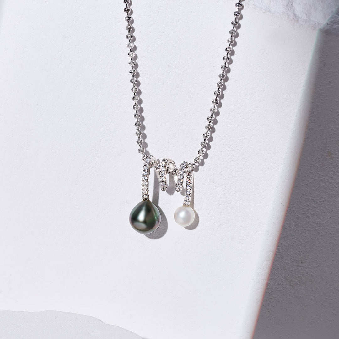 Top Lustre Tahitian Pearl Necklace WN00775 - PEARLY LUSTRE
