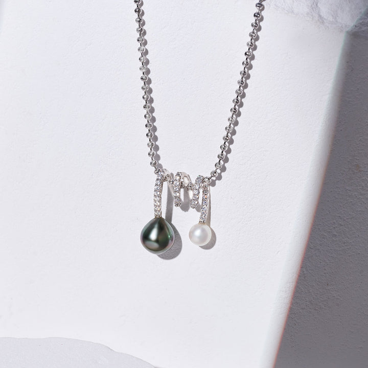 Top Lustre Tahitian Pearl Necklace WN00775 - PEARLY LUSTRE
