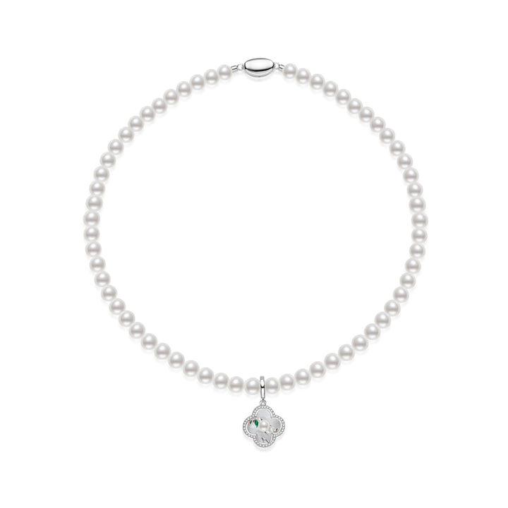 Top Lustre White Freshwater Pearl Necklace WN00776 | PERANAKAN