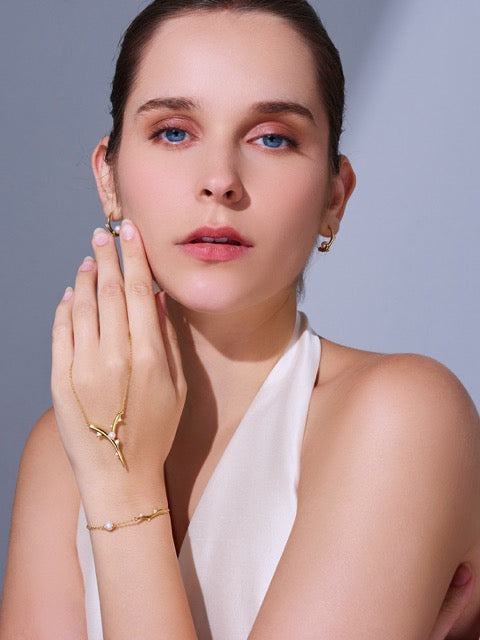Collier de perles d'eau douce de qualité supérieure WN00779 | ROSE