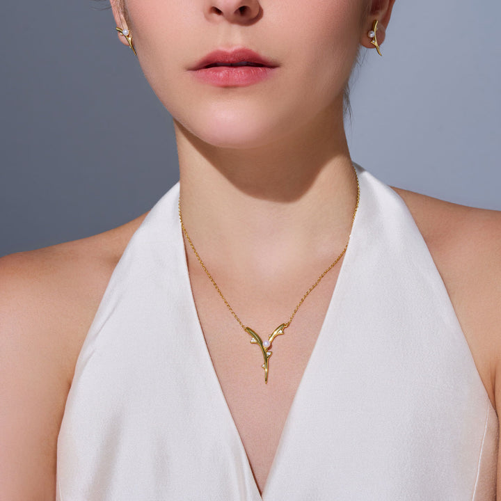 Top Grade Freshwater Pearl Necklace WN00779 | ROSE