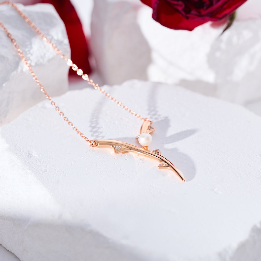 Top Grade Freshwater Pearl Necklace WN00780 | ROSE