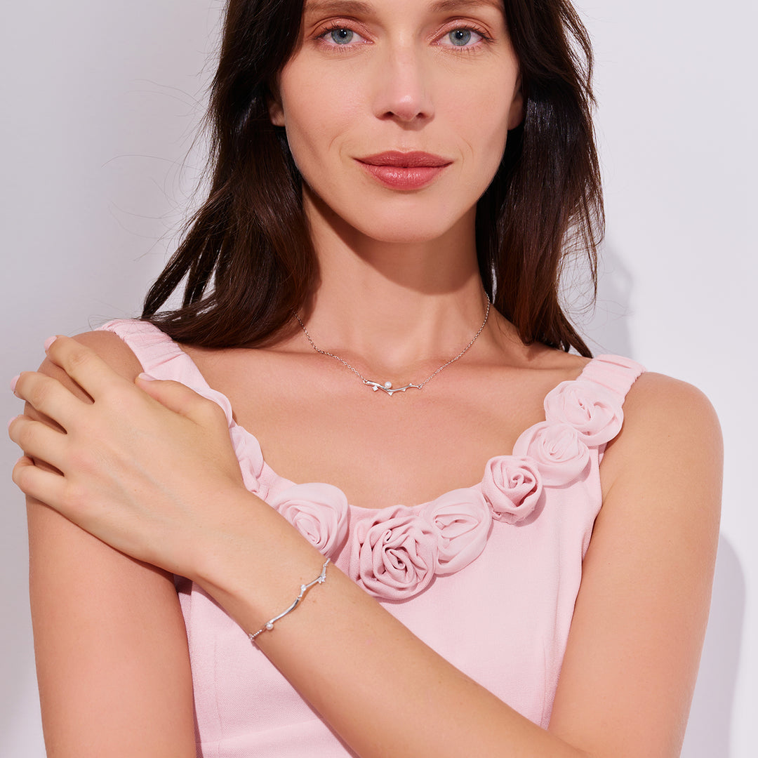 Top Grade Freshwater Pearl Bracelets WB00295 | ROSE - PEARLY LUSTRE