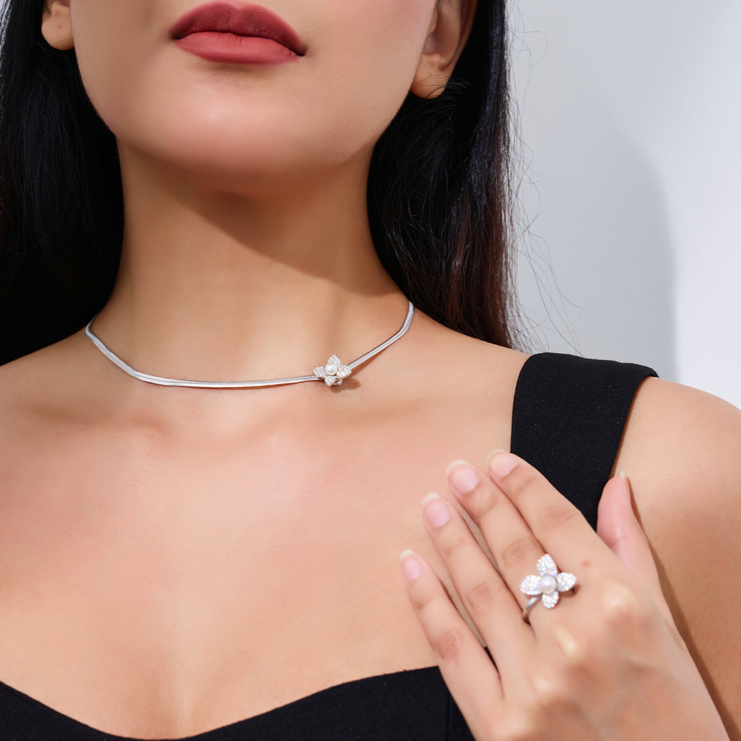 Top Grade Freshwater Pearl Rings WR00303 | BLOOM - PEARLY LUSTRE