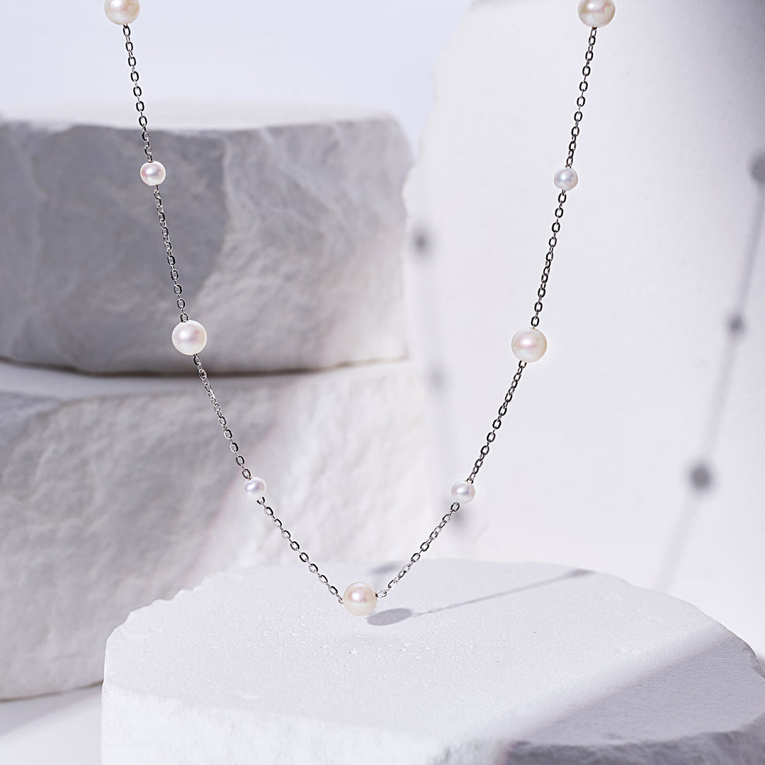 Top Lustre Freshwater Pearl Necklace WN00794 | HALO - PEARLY LUSTRE