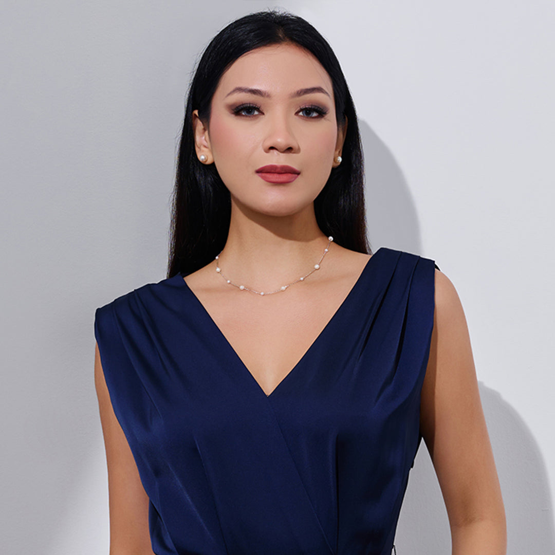 Top Lustre Freshwater Pearl Necklace WN00794 | HALO - PEARLY LUSTRE
