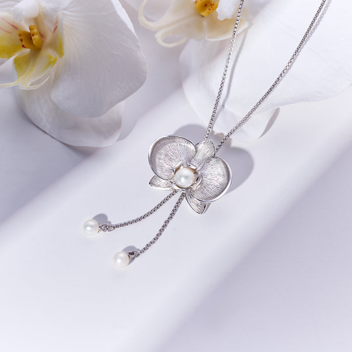 Top Grade Freshwater Pearl Necklace WN00795 | ORCHID - PEARLY LUSTRE