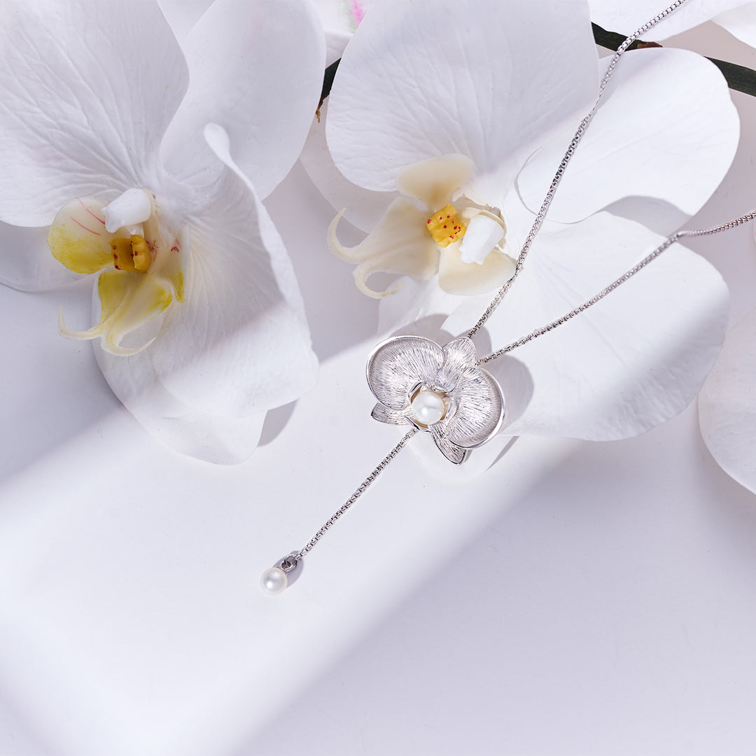 Top Grade Freshwater Pearl Necklace WN00795 | ORCHID - PEARLY LUSTRE