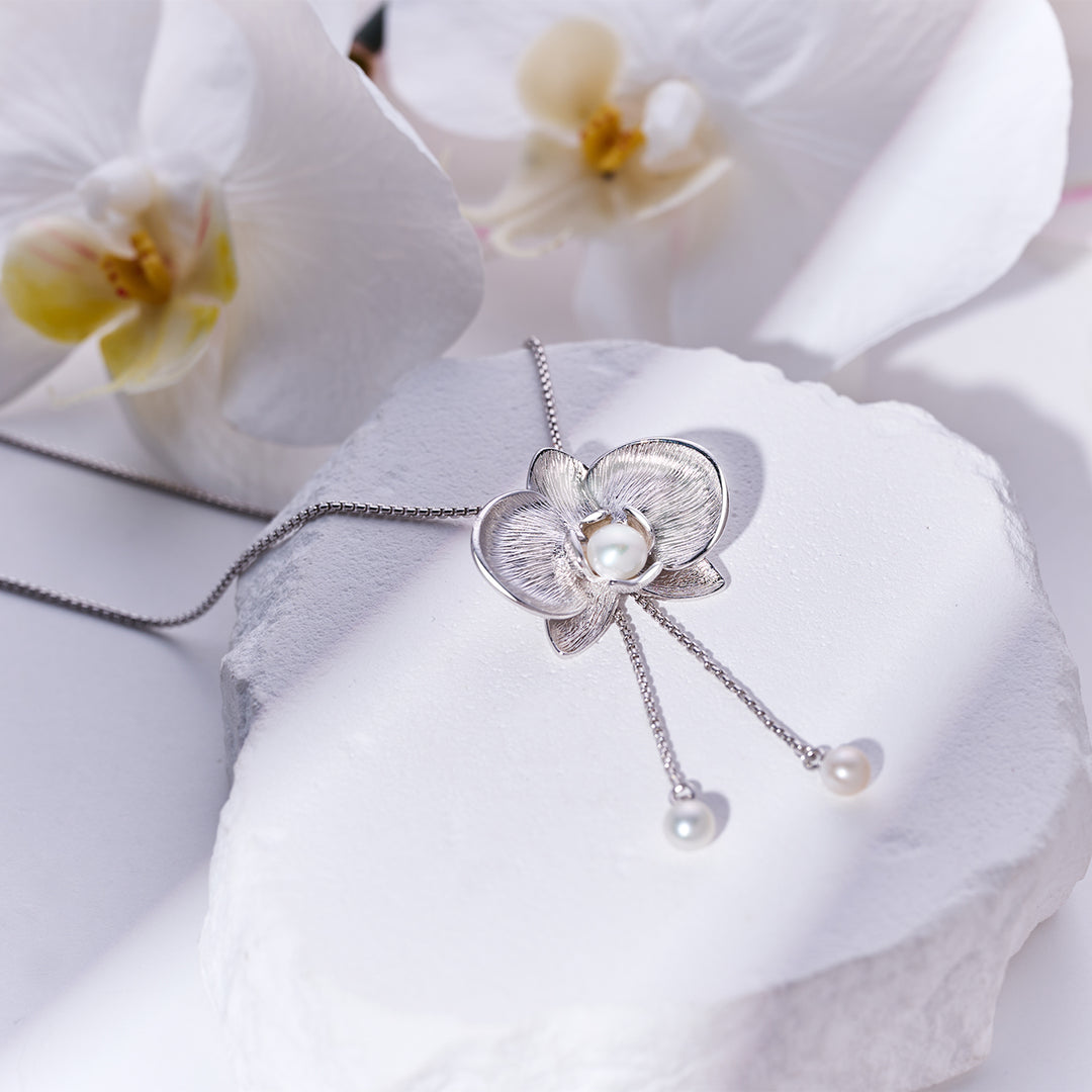 Top Grade Freshwater Pearl Necklace WN00795 | ORCHID - PEARLY LUSTRE