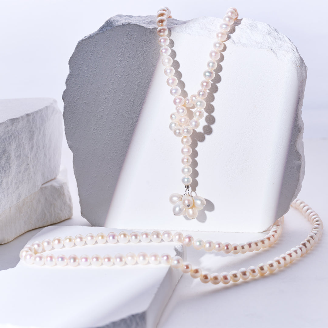 1.2 Meter Long Freshwater Pearl Necklace WN00797 - PEARLY LUSTRE
