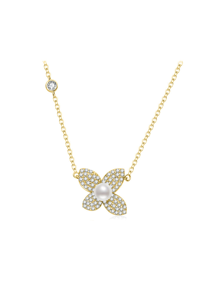 Collar de perlas de agua dulce de primera calidad WN00798 | BLOOM