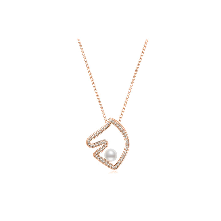 Top Grade Freshwater Pearl Necklace WN00800 | HORSE - PEARLY LUSTRE