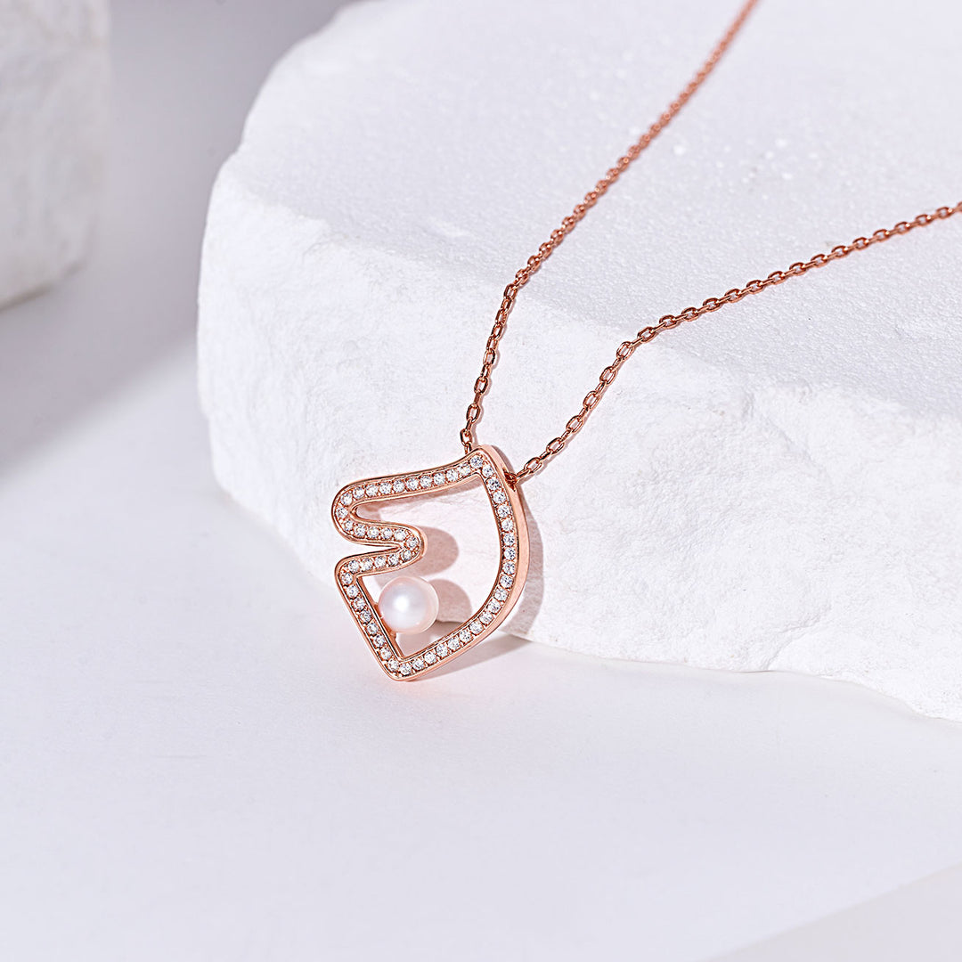 Top Grade Freshwater Pearl Necklace WN00800 | HORSE - PEARLY LUSTRE