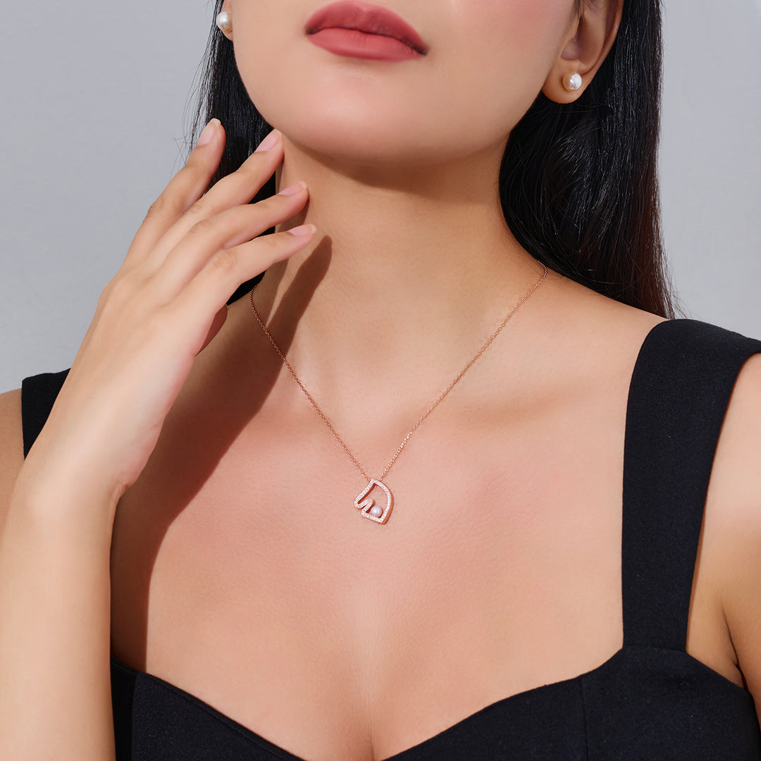 Top Grade Freshwater Pearl Necklace WN00800 | HORSE - PEARLY LUSTRE