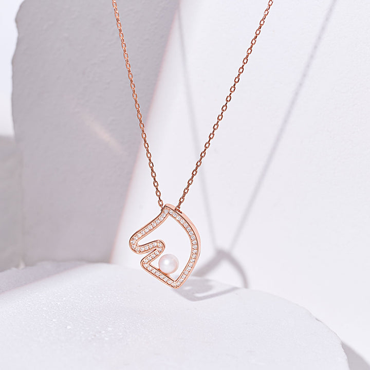 Top Grade Freshwater Pearl Necklace WN00800 | HORSE - PEARLY LUSTRE