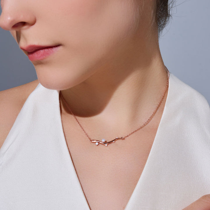 Collana di Perle d'Acqua Dolce di Alta Qualità WN00801 | BLOOM