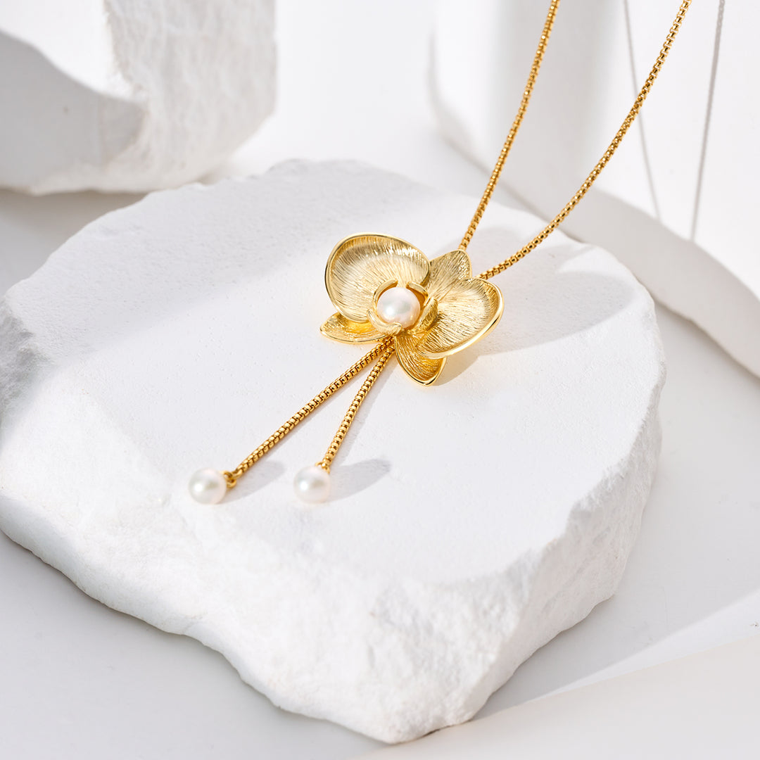Top Grade Freshwater Pearl Necklace WN00802 | ORCHID - PEARLY LUSTRE