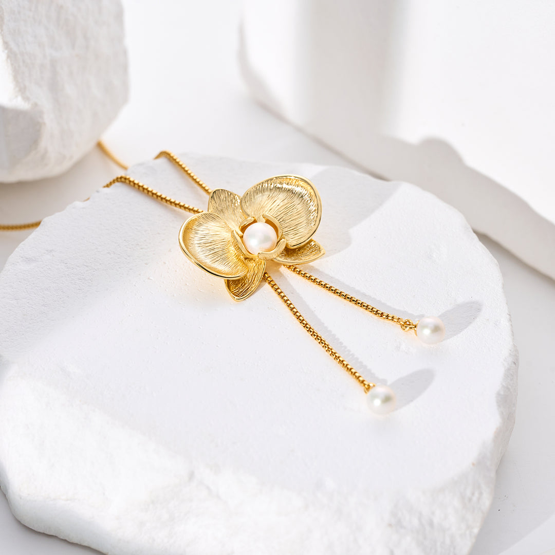 Top Grade Freshwater Pearl Necklace WN00802 | ORCHID - PEARLY LUSTRE