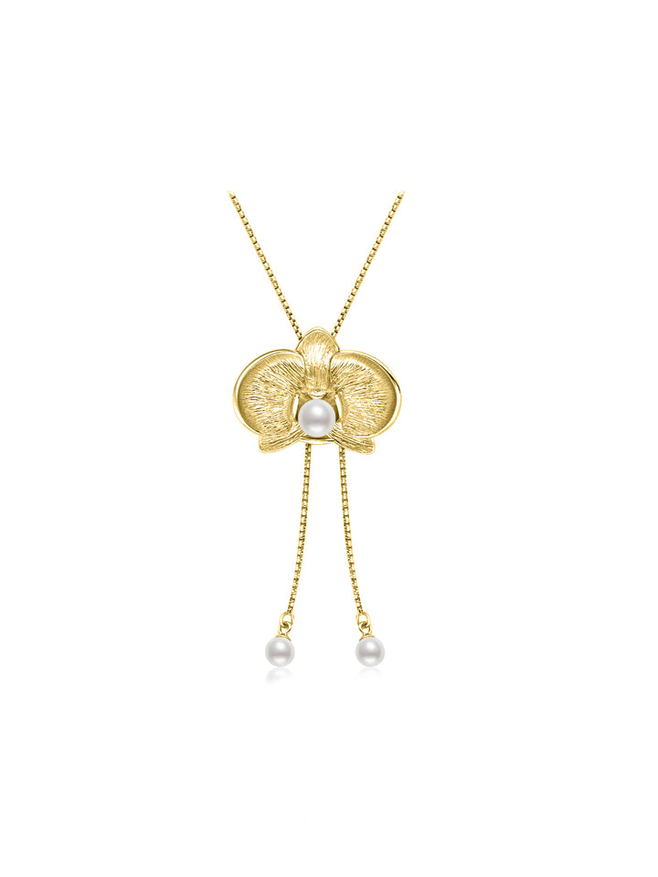 Collana di perle d'acqua dolce di prima qualità WN00802 | ORCHID