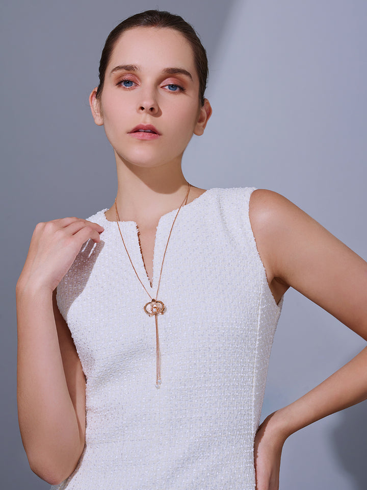 Collar de perlas de agua dulce de primera calidad WN00803 | ORCHID