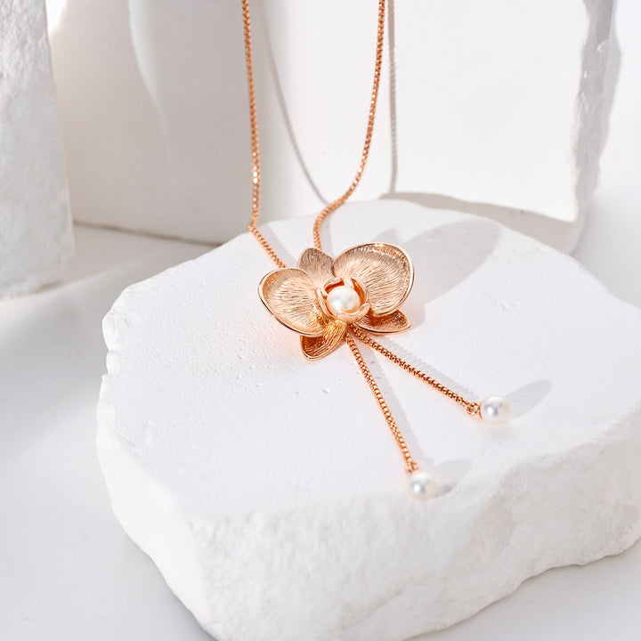 Top Grade Freshwater Pearl Necklace WN00803 | ORCHID - PEARLY LUSTRE