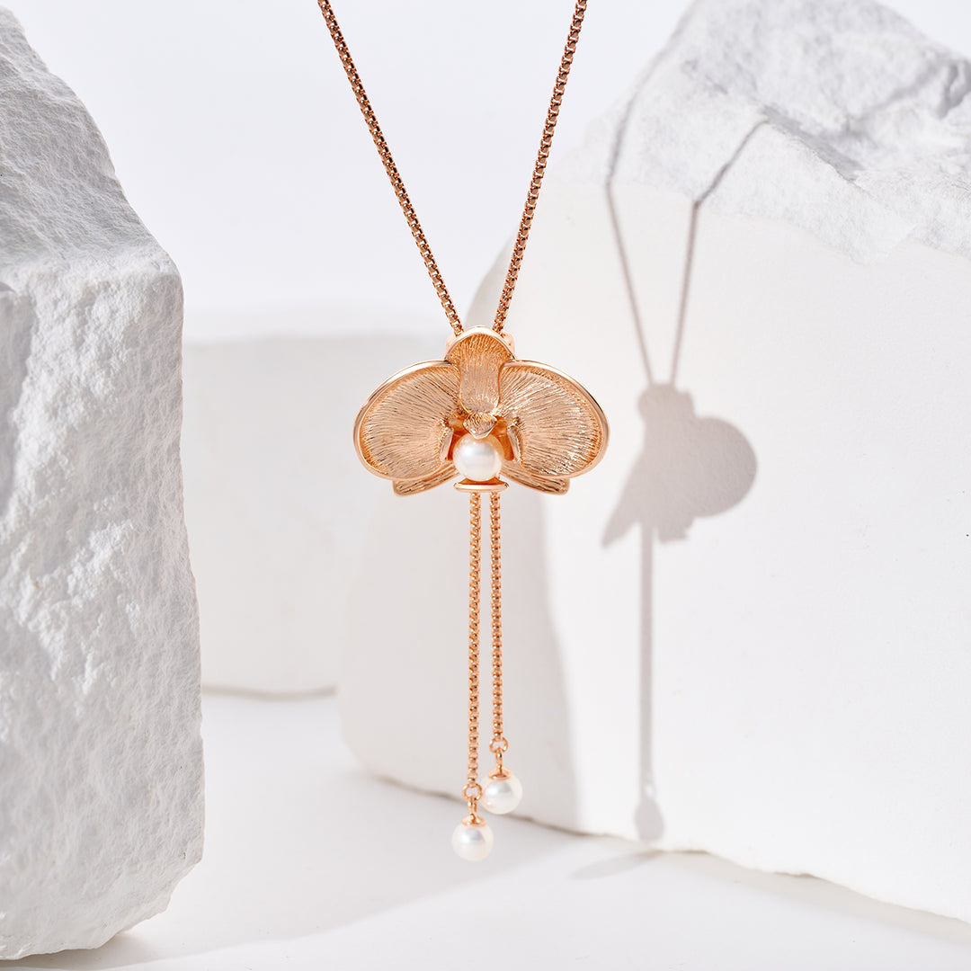 Top Grade Freshwater Pearl Necklace WN00803 | ORCHID - PEARLY LUSTRE