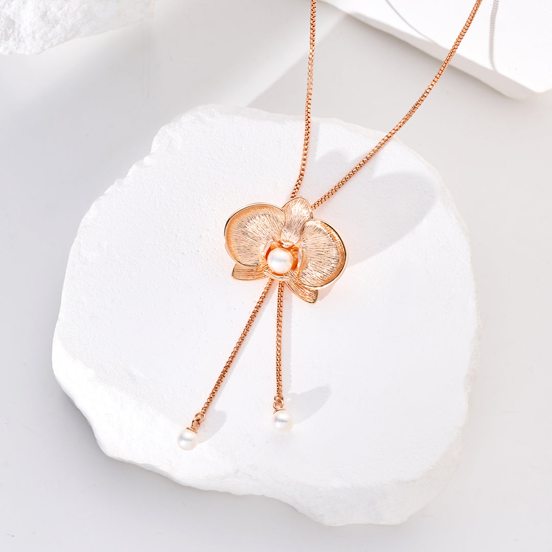 Top Grade Freshwater Pearl Necklace WN00803 | ORCHID - PEARLY LUSTRE