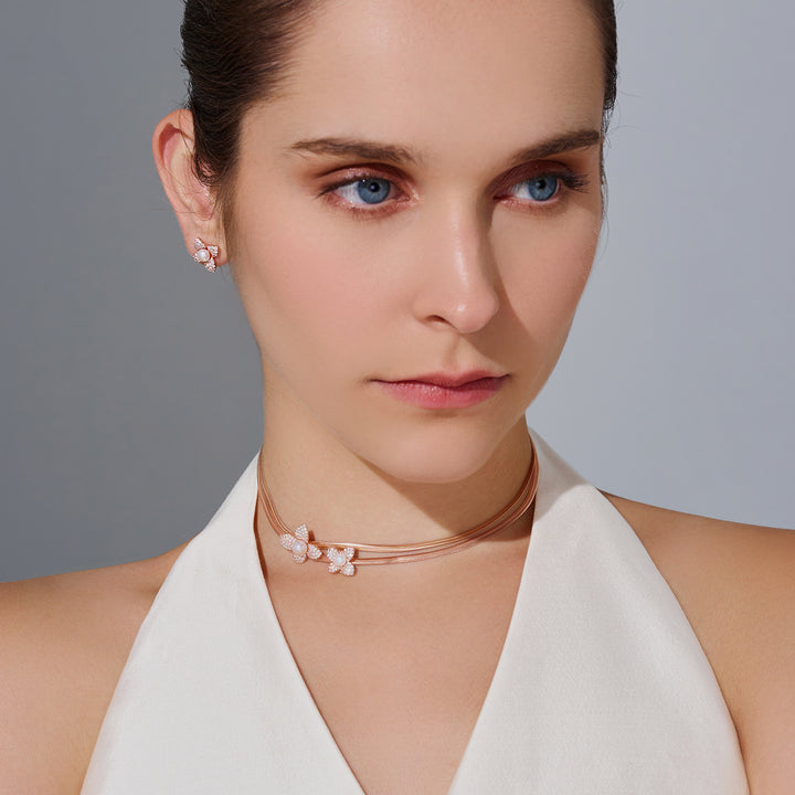 Collar de perlas de agua dulce de primera calidad WN00810 | BLOOM