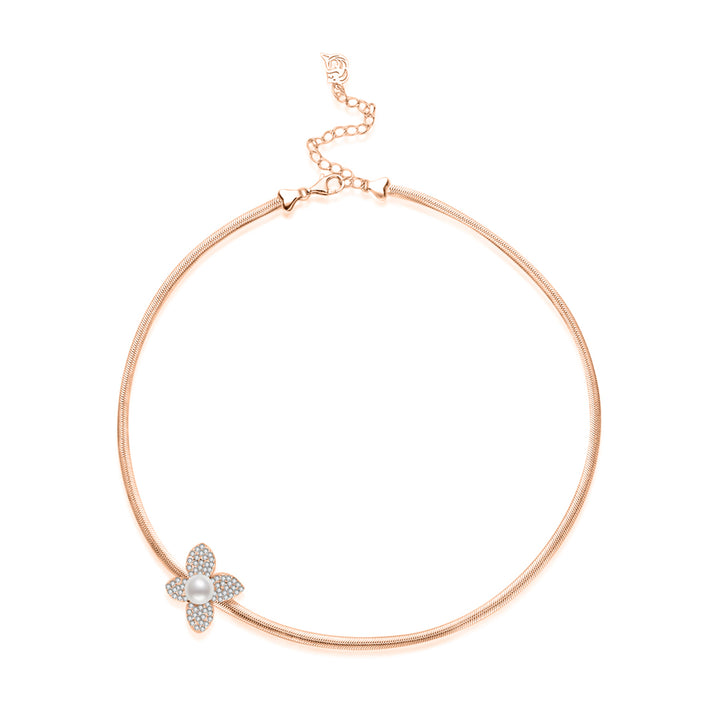 Hochwertige Süßwasser-Perlenkette WN00810 | BLOOM