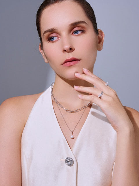 Collier de perles d'eau douce WN00815 | Mix & Match