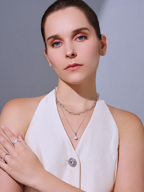 Collier de perles d'eau douce WN00815 | Mix & Match