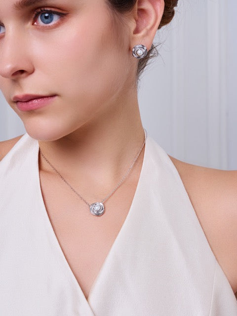 Collier de perles d'eau douce de qualité supérieure WN00816 | ROSE