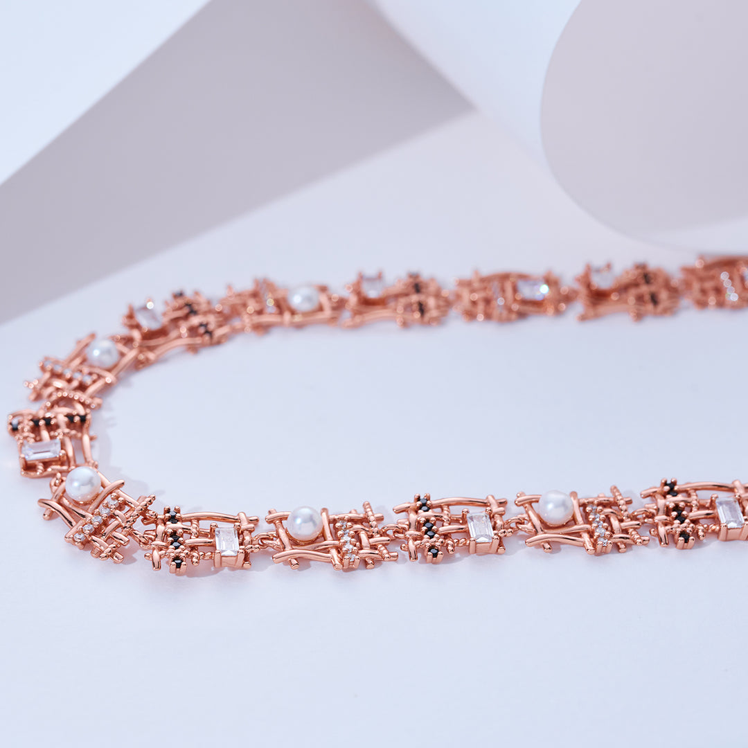 Collana di Perle d'Acqua Dolce di Alta Qualità WN00819 | TWEED