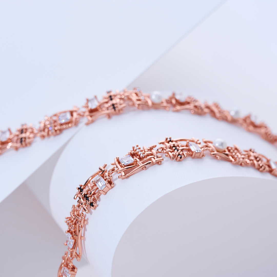 Collana di Perle d'Acqua Dolce di Alta Qualità WN00819 | TWEED