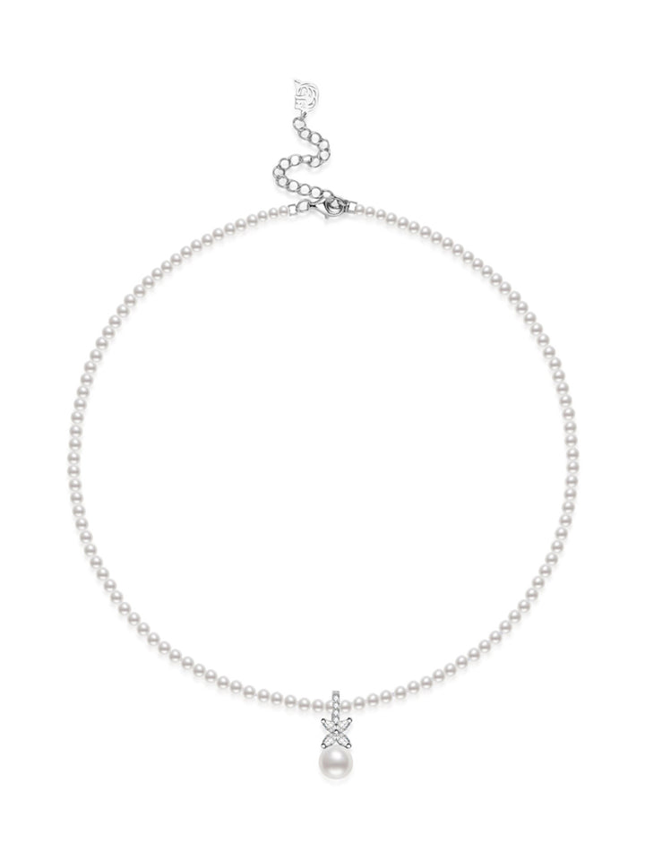 Collier de perles d'eau douce Top Lustre WN00821 | EVERLEAF