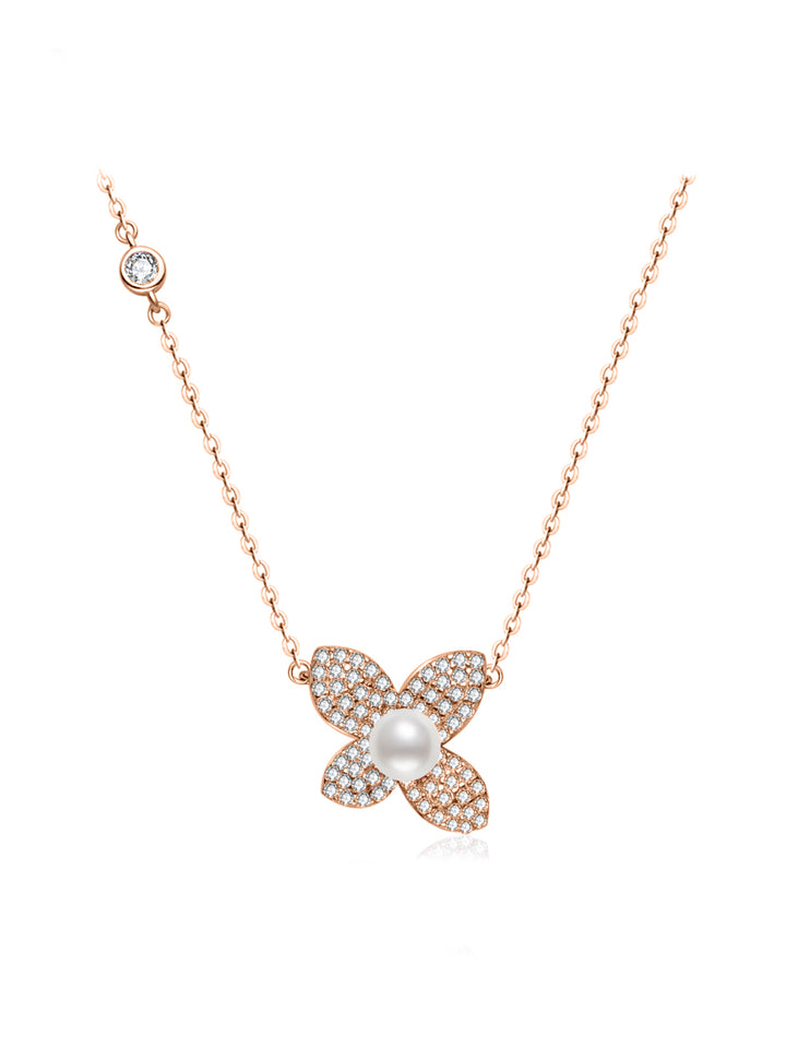 Collar de perlas de agua dulce de primera calidad WN00823 | BLOOM