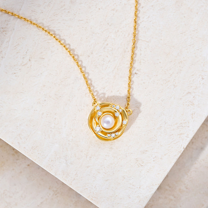 Collana di perle d'acqua dolce di prima qualità WN00824 | ROSE