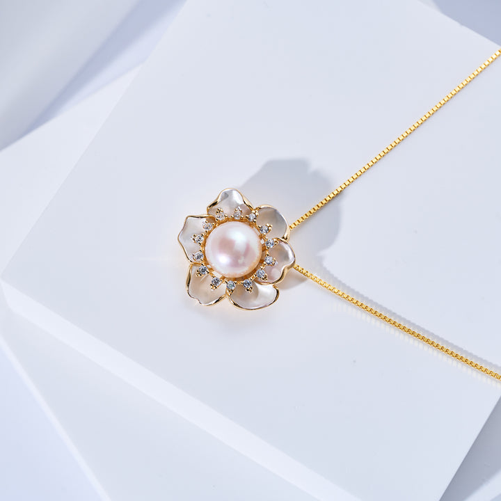 Collana di Perle d'Acqua Dolce di Prima Qualità WN00825 | ORCHID