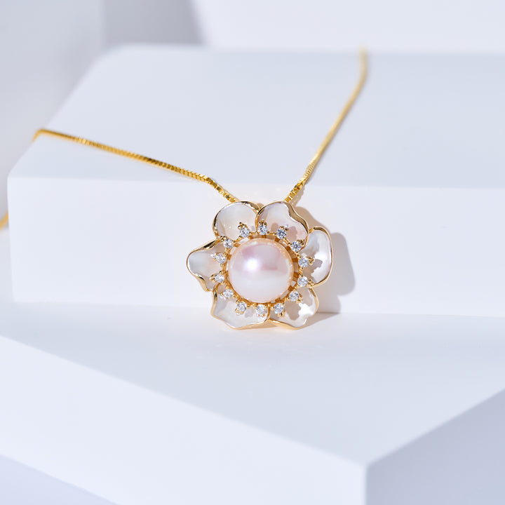 Collana di Perle d'Acqua Dolce di Prima Qualità WN00825 | ORCHID