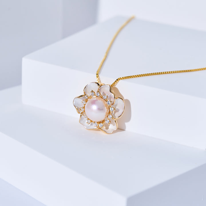 Collana di Perle d'Acqua Dolce di Prima Qualità WN00825 | ORCHID