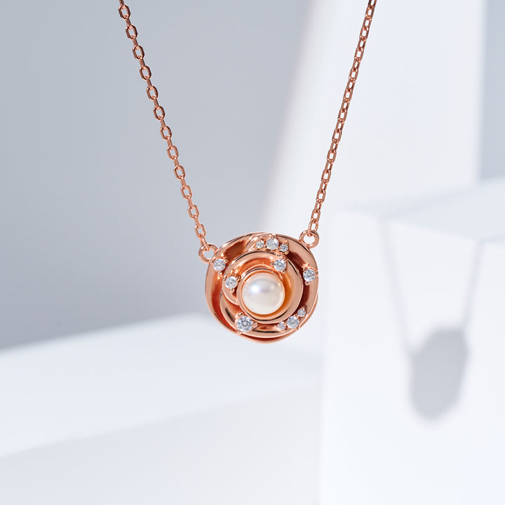 Rantai Leher Mutiara Air Tawar Gred Atas WN00829 | ROSE