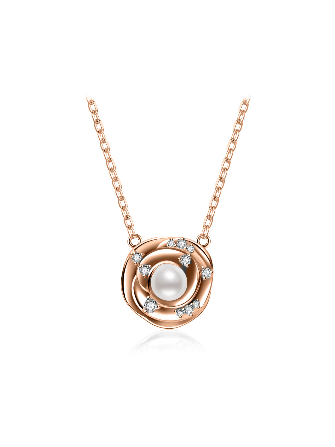 Collier de perles d'eau douce de qualité supérieure WN00829 | ROSE