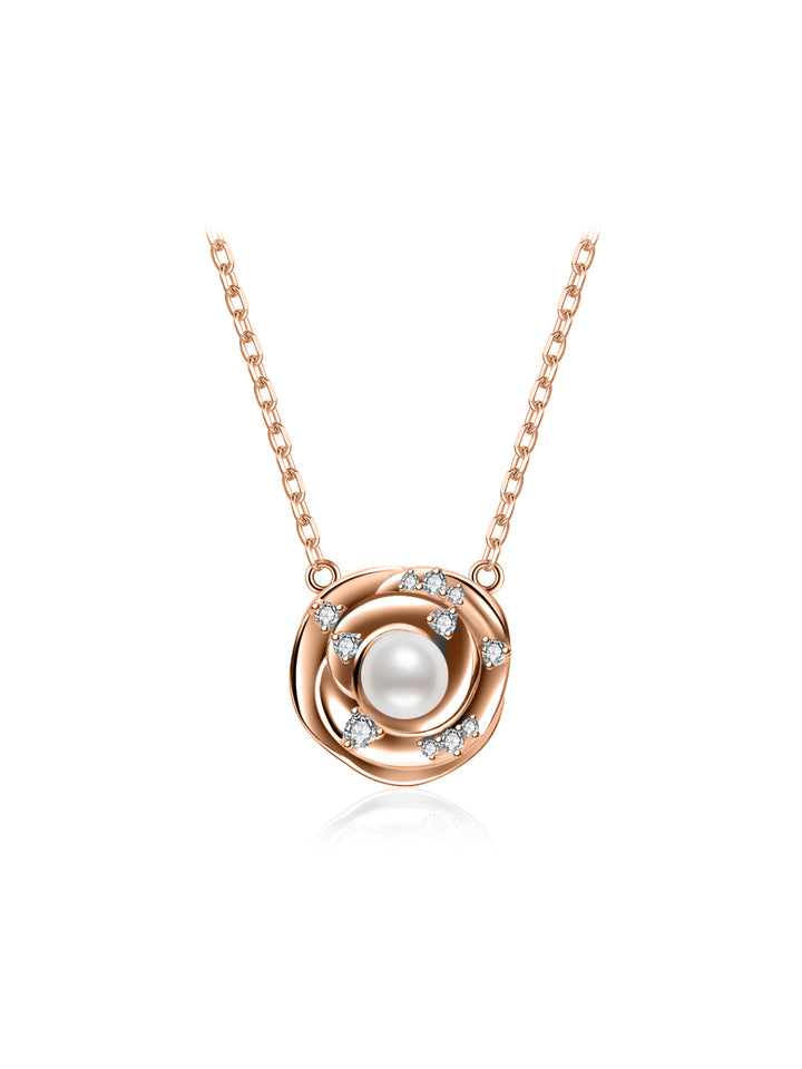 Collier de perles d'eau douce de qualité supérieure WN00829 | ROSE
