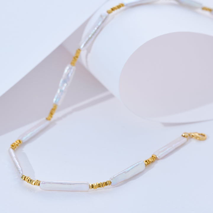 바로크 담수 진주 목걸이 WN00830